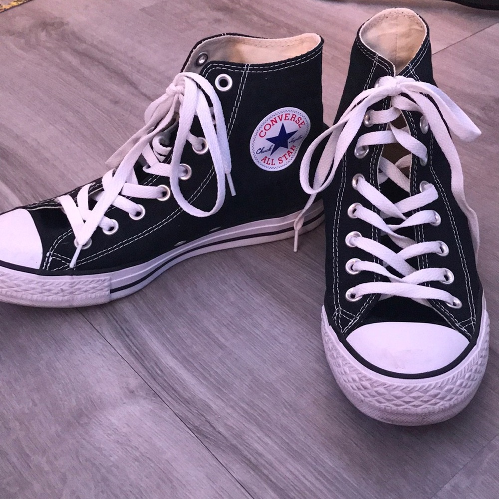 black high top converse